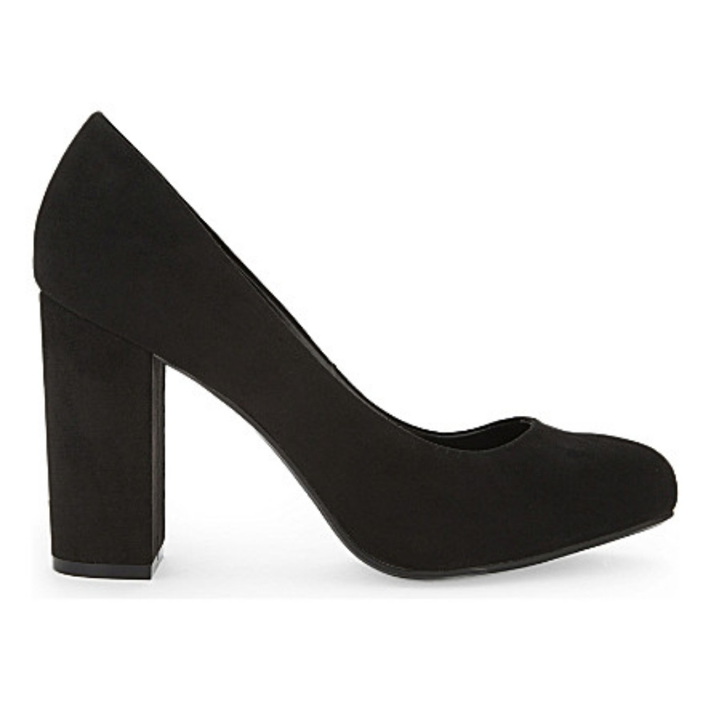 Aldo Miryma Black Velvet Block Pumps